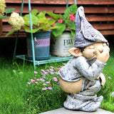 Gardening Elf Character Statue Decoration Feajoy