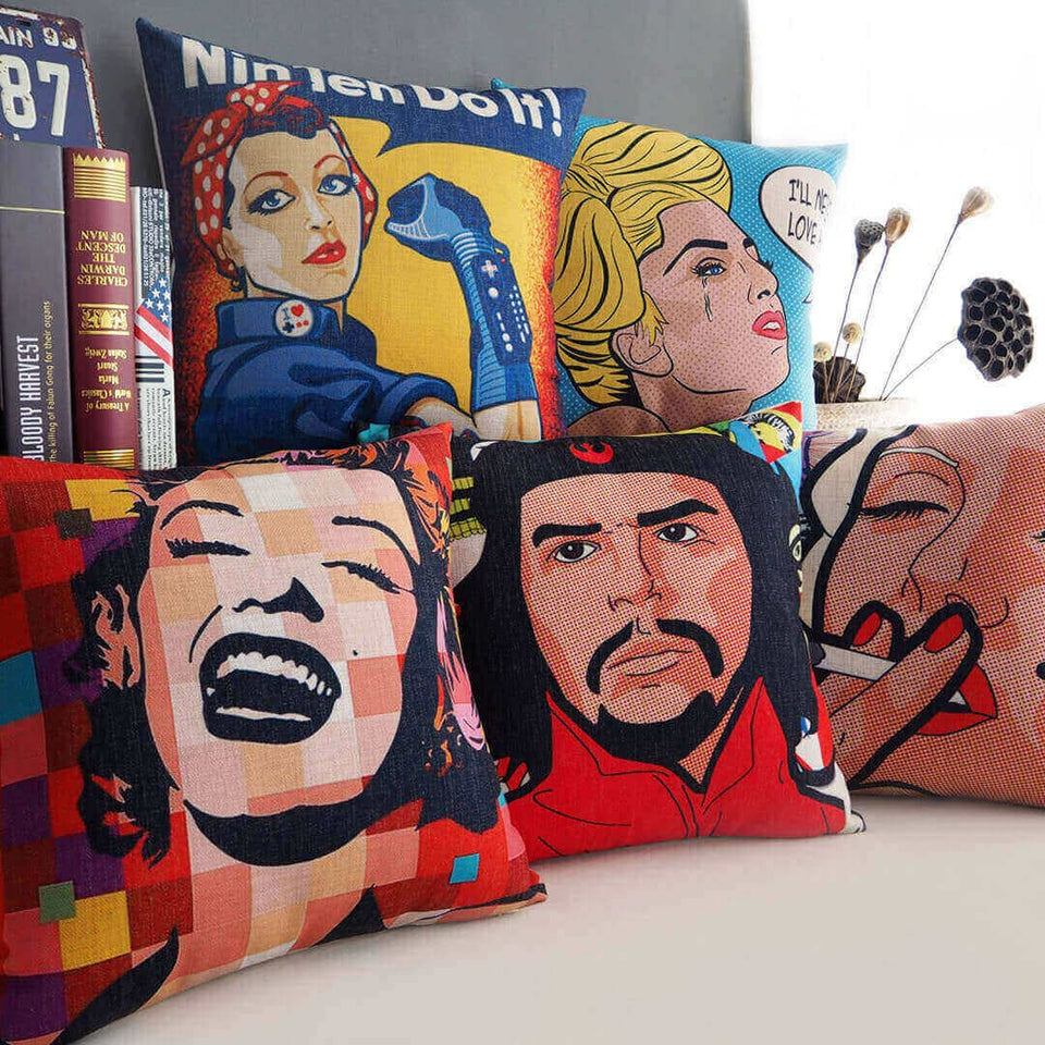Modern Creative Monroe Pillow Cover Feajoy