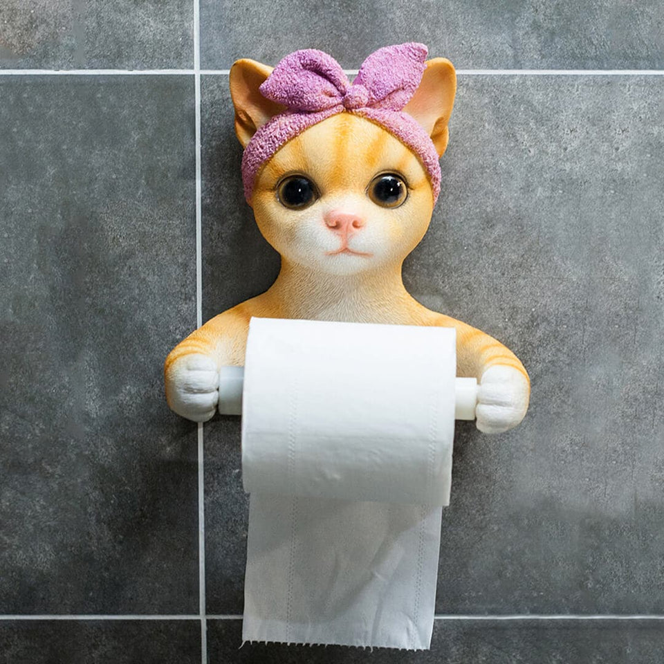 Cute Cat Roll Paper Holder dylinoshop