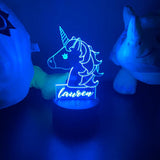 Personalized Unicorn Night Light Feajoy