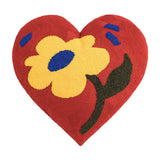 Love Heart Flower Embroidered Pillow feajoy