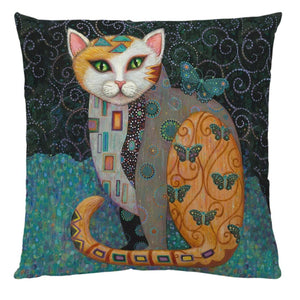 Gustav Klimt Cats Art Pillowcases Feajoy