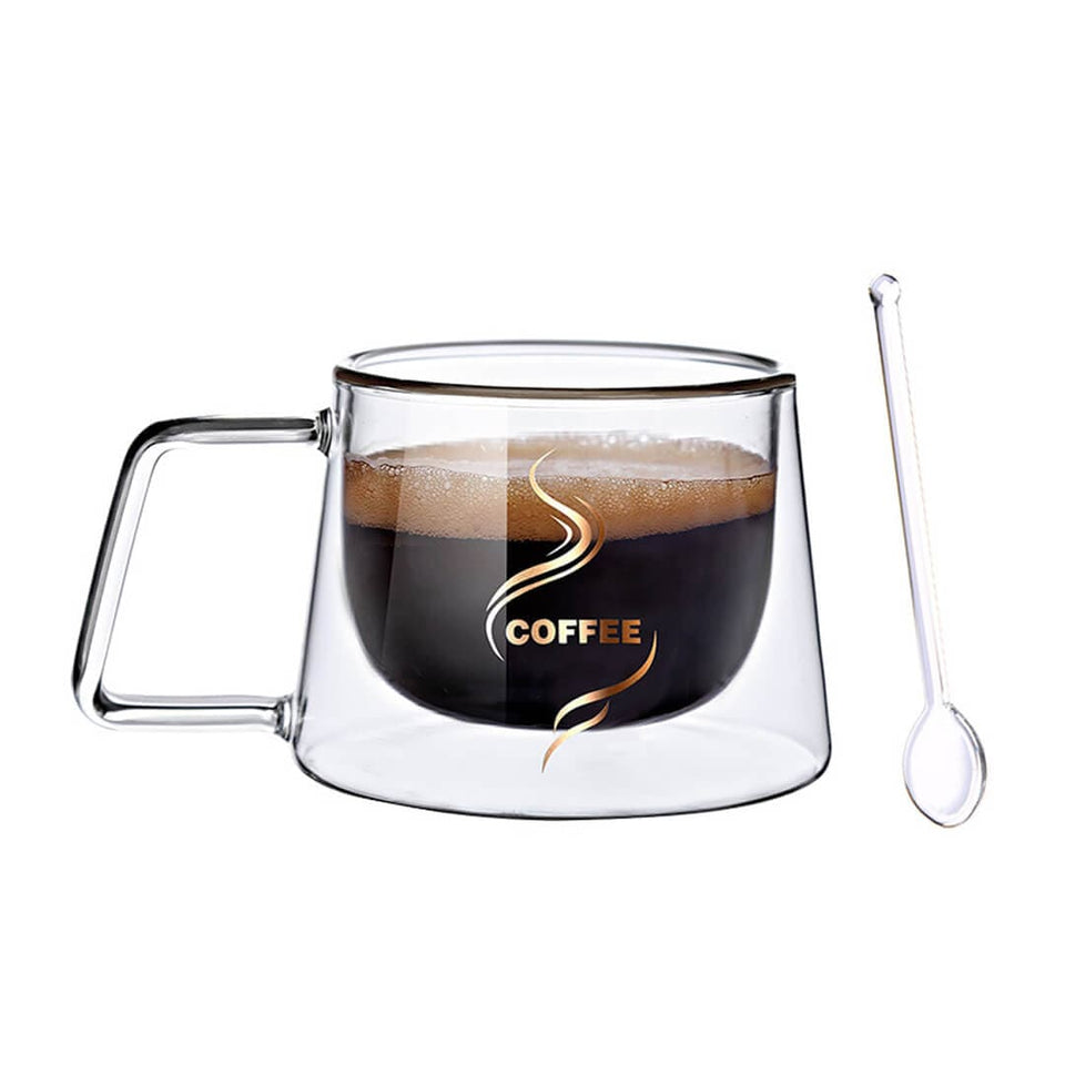 Double-layer High Borosilicate Coffee Cup dylinoshop