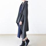 2021 winter gray knit sweater woolen cardigans plus size cape warm coats dylinoshop