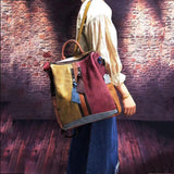 2021 Fashion Retro Handbag Backpack Genuine Leather Female Bag dylinoshop