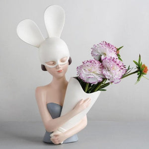 Bunny Girl Vase dylinoshop