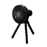 Mini Tripod Stroller Fan Desktop Clip Fan Mobile Phone Holder 3 Gear Wind Speed USB Air Cooler 1800Mah Battery for Outdoor Desk Stroller Car Rides Trendha