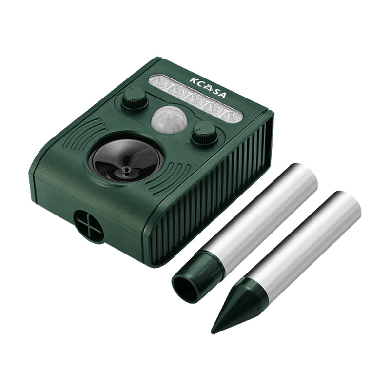 KC-JK369 Garden Ultrasonic PIR Sensor Solar Animal Dispeller Strong Flashlight Dog Repeller dylinoshop