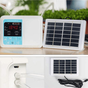 Multifunctional Solar Energy Automatic Plants Watering Device Intelligent Timing Irrigation Timer Garden Drip Seepage Tools Voice Guidance LED Screen dylinoshop