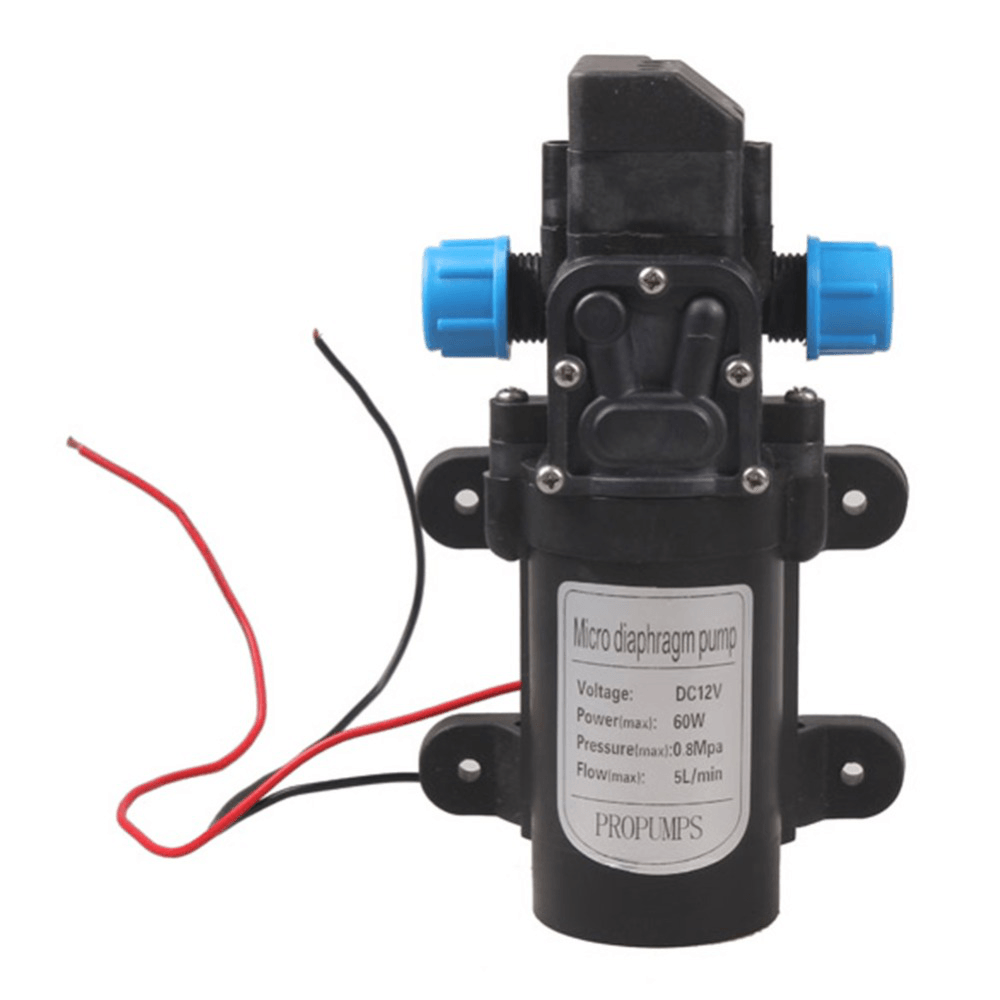 12V 60W High Pressure Micro Diaphragm Water Pump Automatic Switch 5L/Min Range 8M Diaphragm dylinoshop