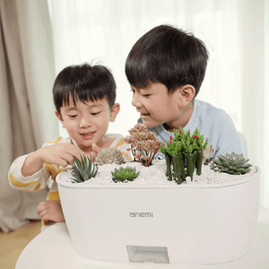 Onemi AI Intelligent Plant Growth Flowerpot Smart Vegetable Planting Machine Mijia APP Remote Control Self-Watering System Temperature Moisture Analyzer dylinoshop