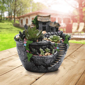 Father'S Day Gifts Flower Pot Resin Flower Pot Succulent Planter Decoration Pot dylinoshop