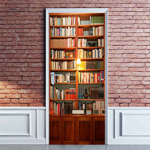 3D Book Door Mural Stickers dylinoshop