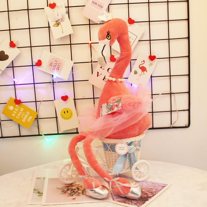 Elegant singing flamingo Plush Toy dylinoshop