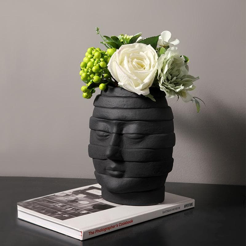 Creative Art Human Head Shape Vase dylinoshop