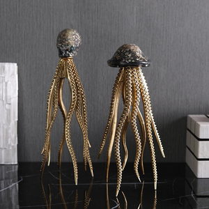 Luxury Octopus and Jellyfish Tabletop Figurine Feajoy