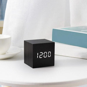 Modern Wooden Alarm Clock Feajoy