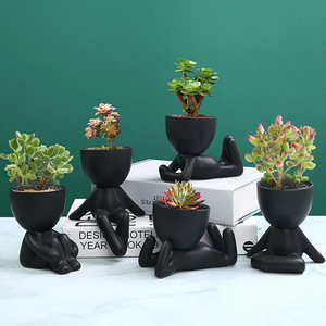 Ceramic Little People Flower Pot dylinoshop