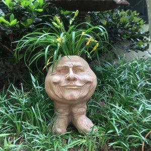 Muggle Face Statue Planter Feajoy