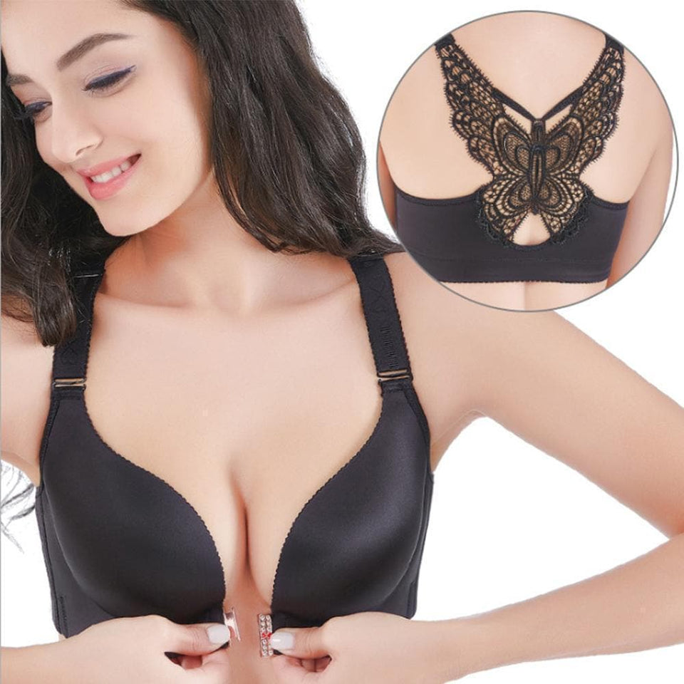 Seamless Front Closure Butterfly Bra Zimomo