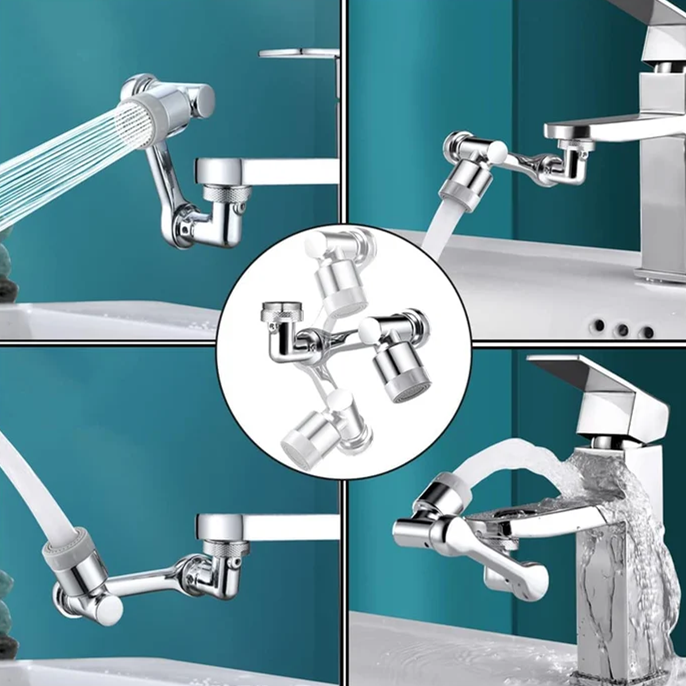 Universal 1080°  Swivel Aerator Multifunction Faucet Extender - Splash Resistant Shower dylinoshop