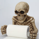 Skull Roll Paper Holder Feajoy