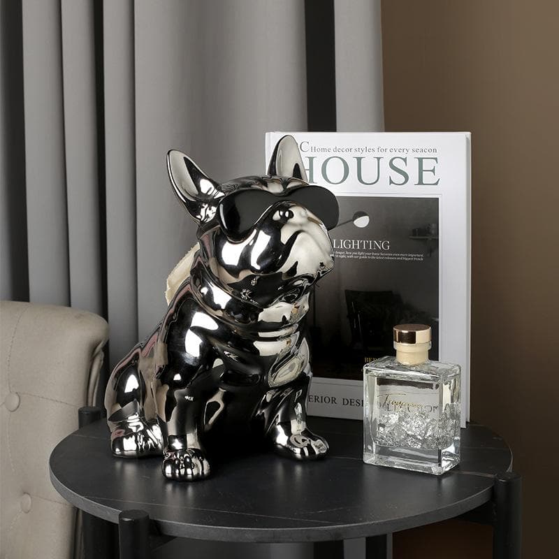 French Bulldog Ceramic Tissue Box Feajoy