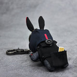 Military Uniform Rabbit Gas Mask Version Key Pendant Feajoy