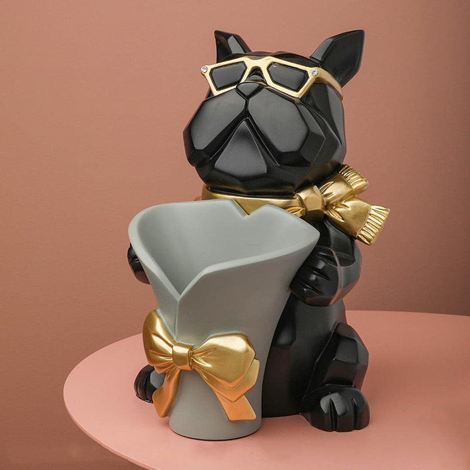 French Bulldog Vase/Storage Box Feajoy