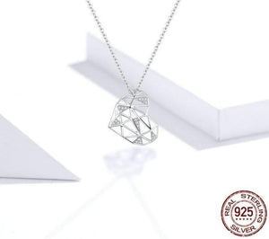 925 Sterling Silver Necklaces Charm Jewelry Big Heart SCN364 Touchy Style