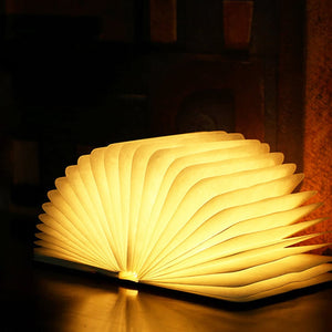 Personalized Wood Engrave Book Light Feajoy