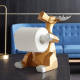 Geometric Elephant/Deer Toilet Roll Holder Feajoy