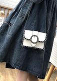 Art Blue Peter Pan Collar Pockets Button Fall Denim Trench Coats Coat BSJK-TCT211013