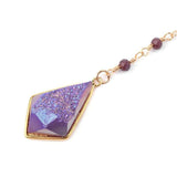 Bohemia Purple Crystal NKS211 Long Necklaces Charm Jewelry Touchy Style