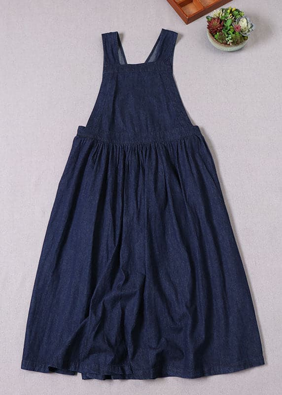 Boutique Blue Cinched Pockets denim Mini Dresses Spring BP-FDL211203