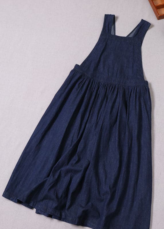 Boutique Blue Cinched Pockets denim Mini Dresses Spring BP-FDL211203
