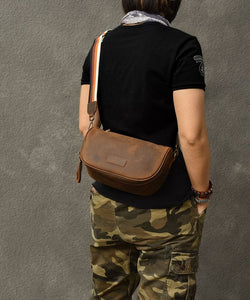 Boutique Brown Calf Leather Messenger Bag ZP-BGS220816