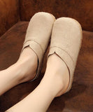 Boutique Flat Shoes For Women Red Cotton Linen Fabric Slippers Shoes LT210630