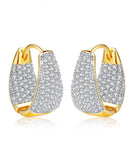 Casual Zircon 14K Gold Beautiful Hoop Earrings dylinoshop