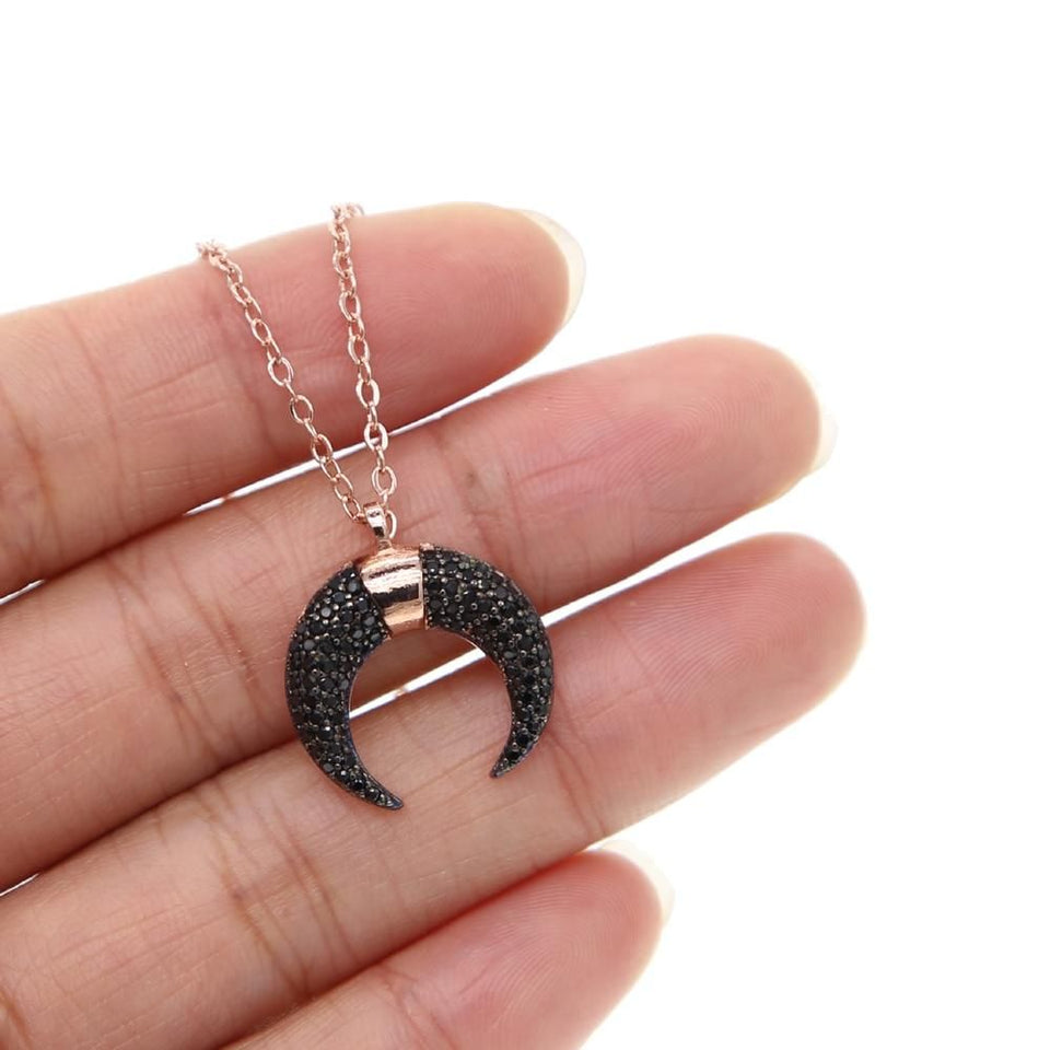 Fashion Black Moon Necklaces Charm Jewelry Touchy Style