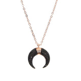 Fashion Black Moon Necklaces Charm Jewelry Touchy Style