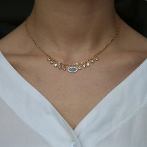 Fashion Fire Opal Necklaces Charm Jewelry Touchy Style