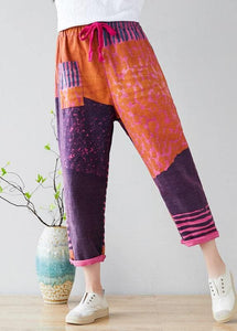 Fashion Purple Casual Pockets Straight Fall Denim Pants PS-LPTS210908