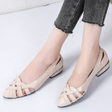 Flats Weave Slip-on Sandals Boat Women's Casual Shoes GCSK14 Touchy Style