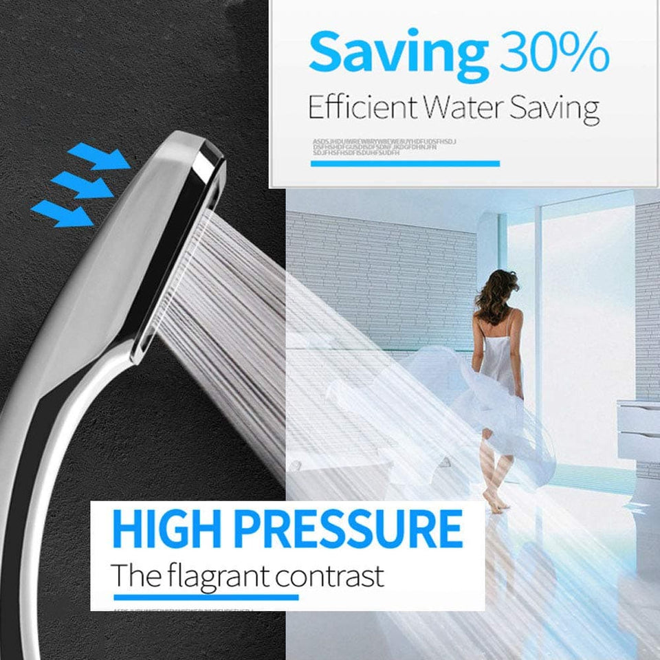 High Pressure Shower Head - With 300 Holes - Saving Water - Spray Bath - Easy Tool Free Installation dylinoshop