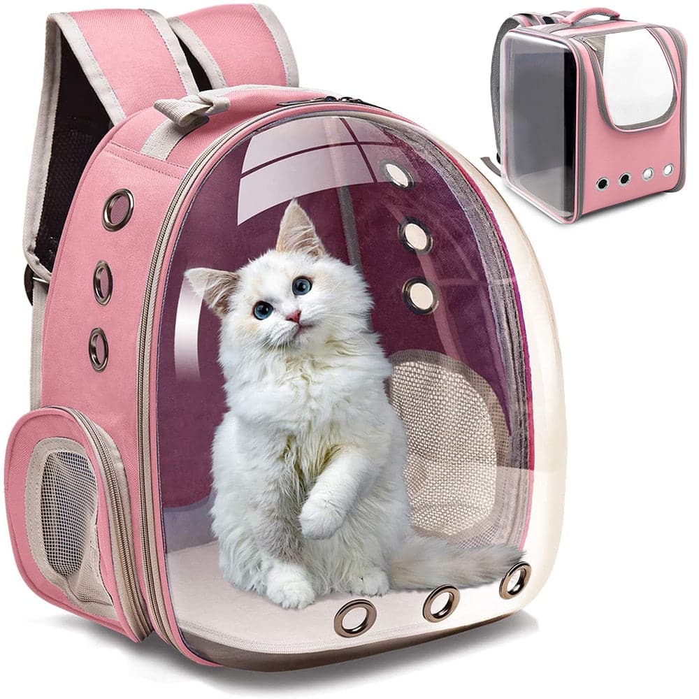 Cat Carrier Bags Breathable Pet Carriers Small Dog Cat Backpack Travel Space Capsule Cage Pet Transport Bag Carrying For Cats dylinoshop