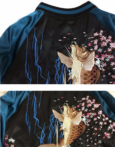 Unisex Embroidered Loose Baseball Coat Souvenir Hip Hop Baseball Jacket dylinoshop
