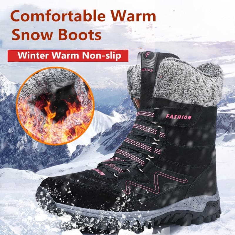 Women Snow Boots Winter Warm Plush Women's boots Waterproof dylinoshop