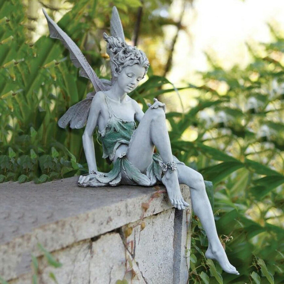 Sitting Fairy Statue dylinoshop