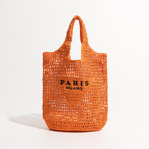 Luxury Raffia Handmade Woven Tote Handbag dylinoshop